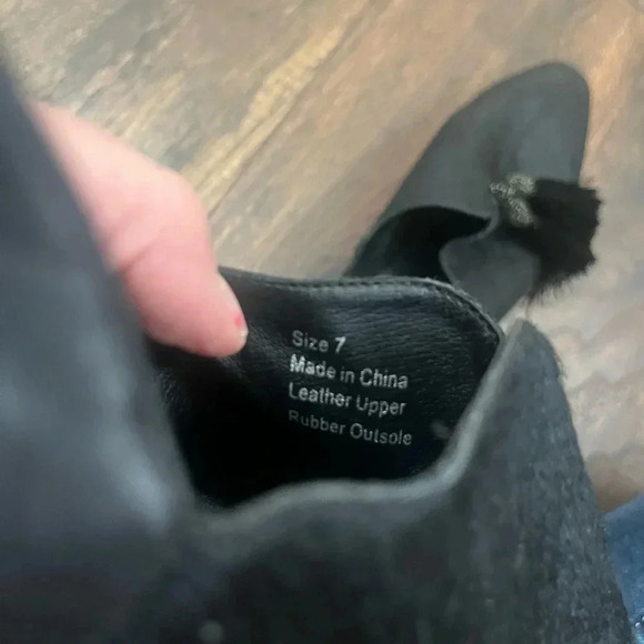 NEW SBICCA Black Tassel Harahan Calf Hair Loafer Size 7 - Picture 7 of 9